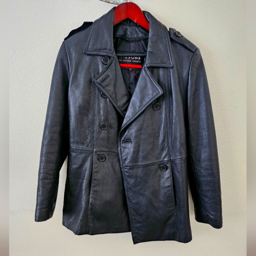 Wilson The Leather expert Women's Black Limited  Editions Coat Size XS.